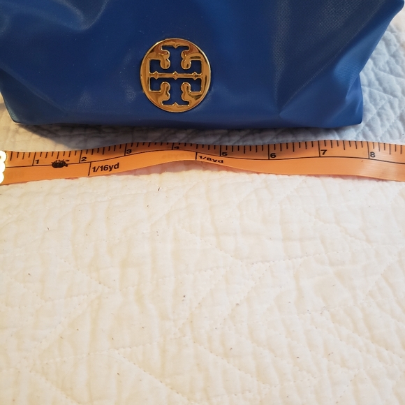 Make-up bag, blue nylon - Picture 4 of 5